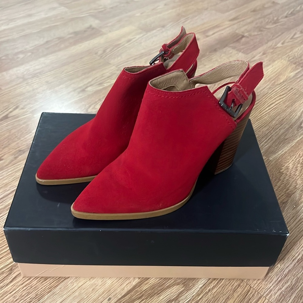 Halogen suede ankle booties